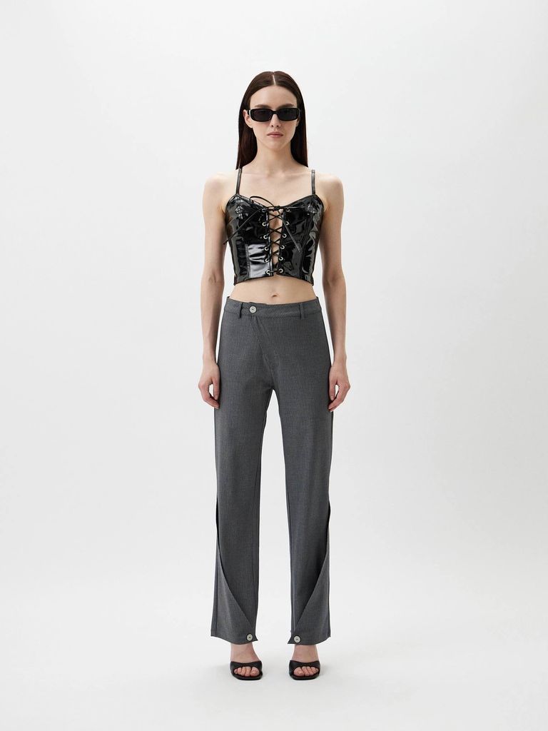 Pinstripe Chic Trousers