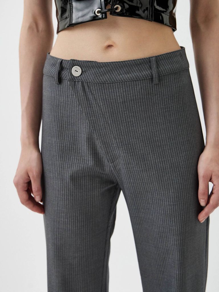 Pinstripe Chic Trousers