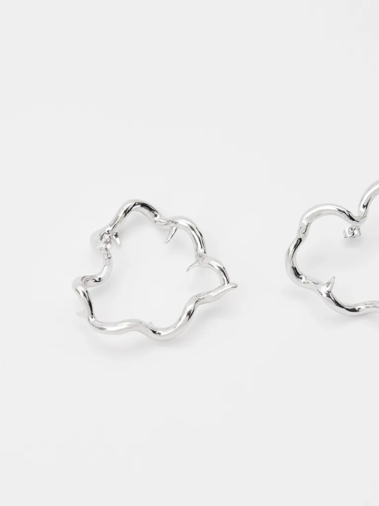 Spiky Heart Earrings