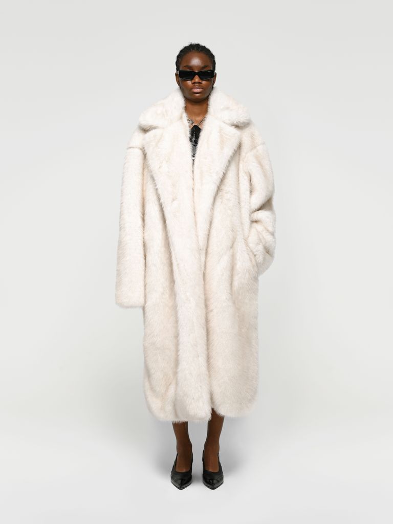 Faux fur coat women