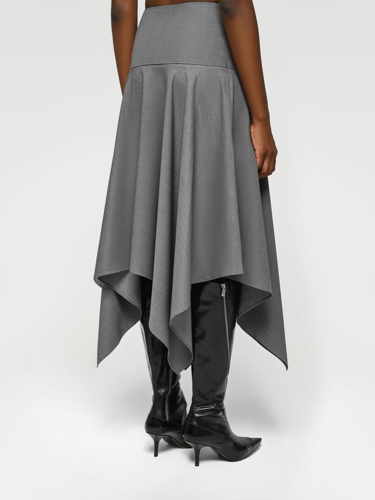 Юбка Grey wool skirt