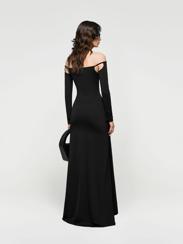 Draped maxi dress