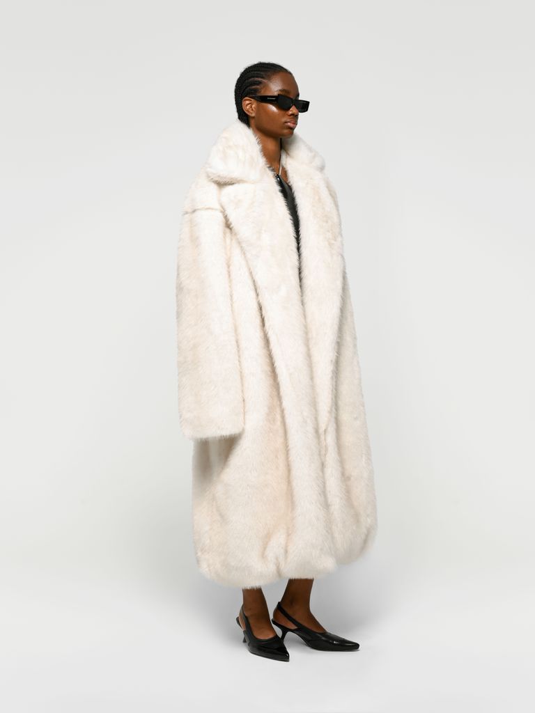 Faux fur coat women