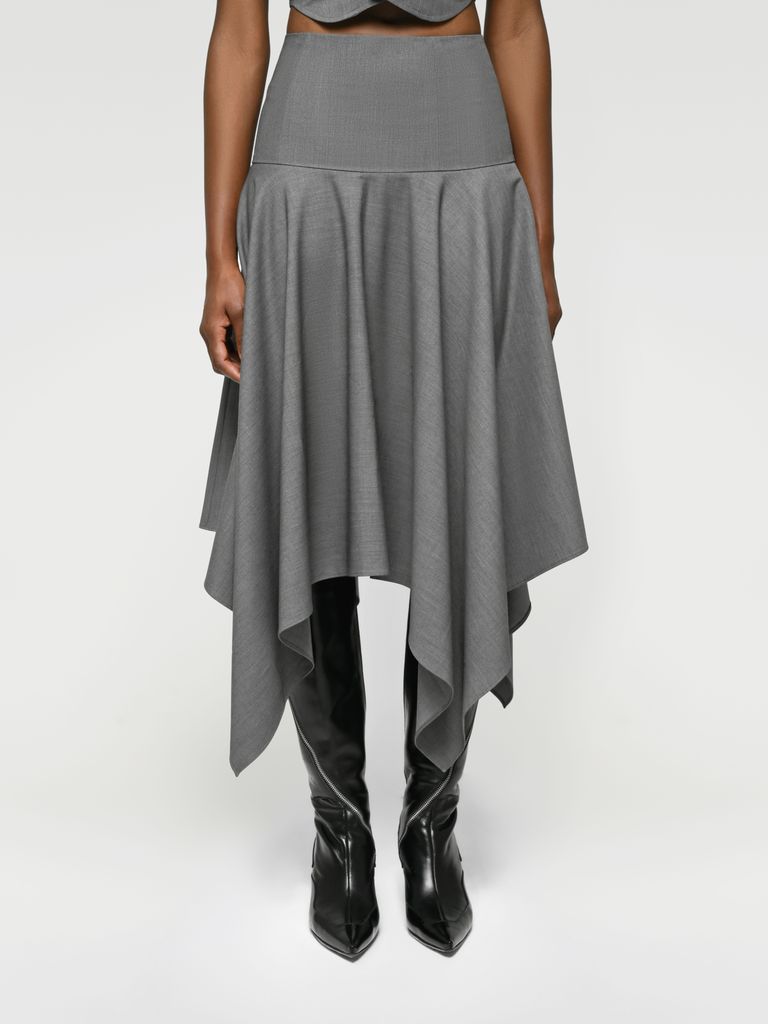 Юбка Grey wool skirt